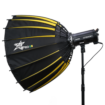 Godox QT600IIIM + A1Pro 18K Quick Open Parabolic SoftBox + Godox 260T Air Cushioned Light Stand - Arahan Photo